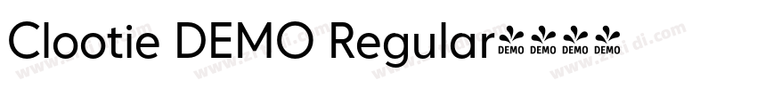 Clootie DEMO Regular字体转换